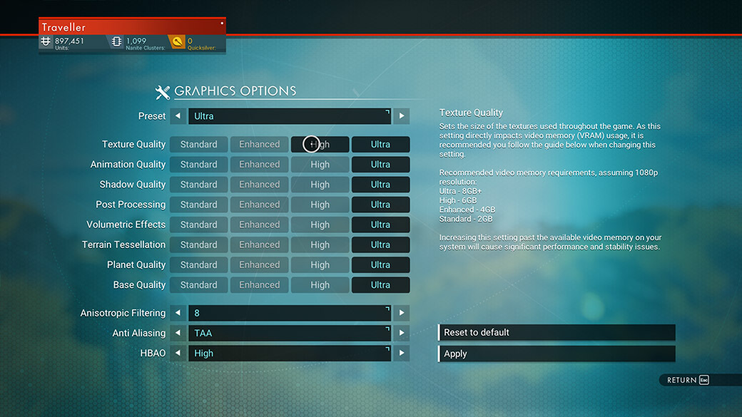no mans sky does support opengl 4.1